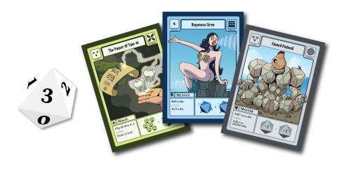 Krafting Krowns cards and dice